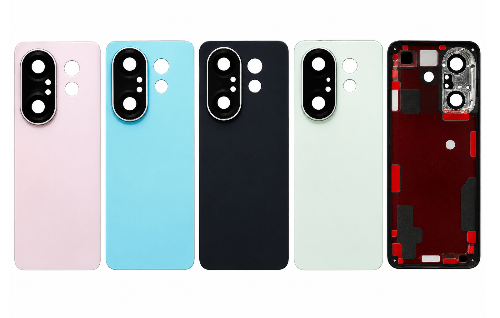 Compatible Replacement for Vivo X200 FE Back Panel – Pink, Blue, Black & Green